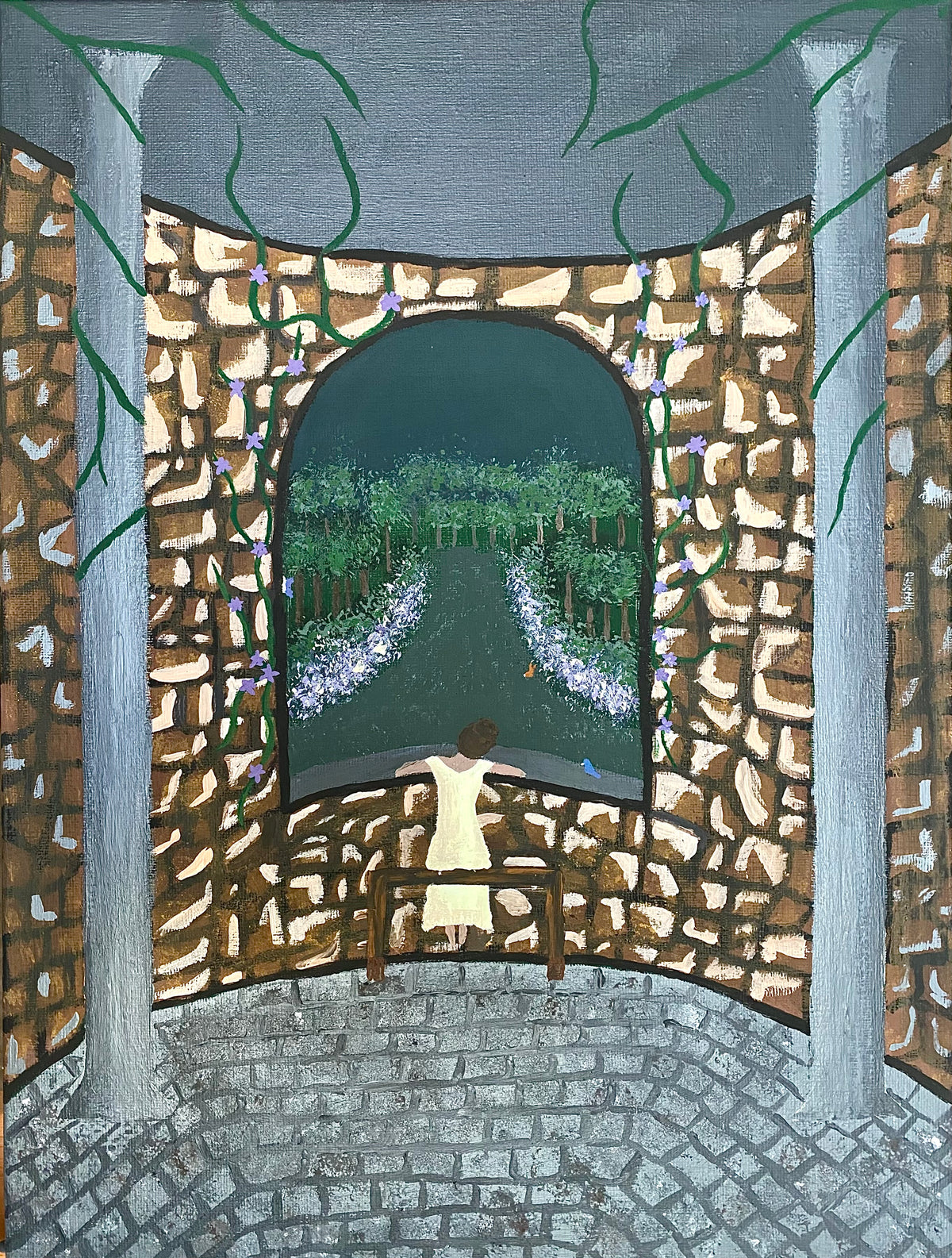Мечтающая (She Who Dreams) - 30x40 cm Original
